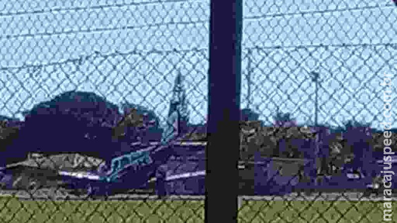 Com problemas no trem de pouso, piloto aborta decolagem na fronteira Com problemas no trem de pouso, piloto aborta decolagem na fronteira