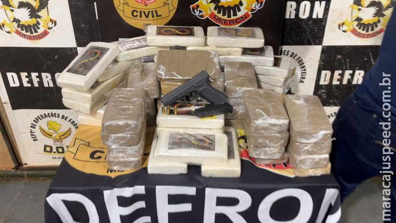 Homem é preso na fronteira com mais de 60 quilos de cocaína