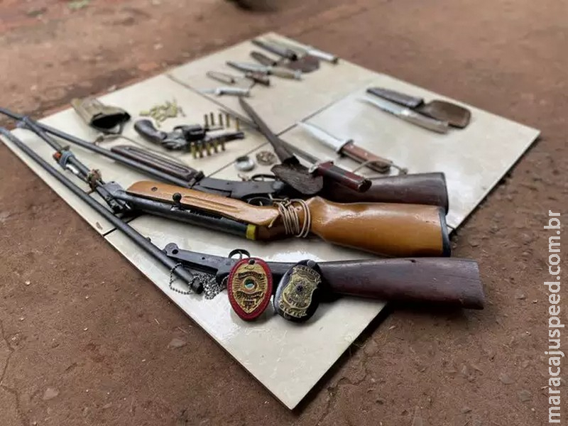 Idoso que matou homem a facada é preso com armas em assentamento Idoso que matou homem a facada é preso com armas em assentamento