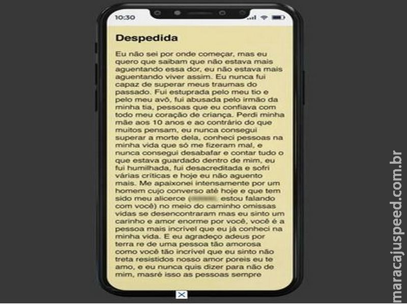 Jovem deixa carta antes de se matar: “Estuprada por meu tio e avô” Jovem deixa carta antes de se matar: “Estuprada por meu tio e avô”