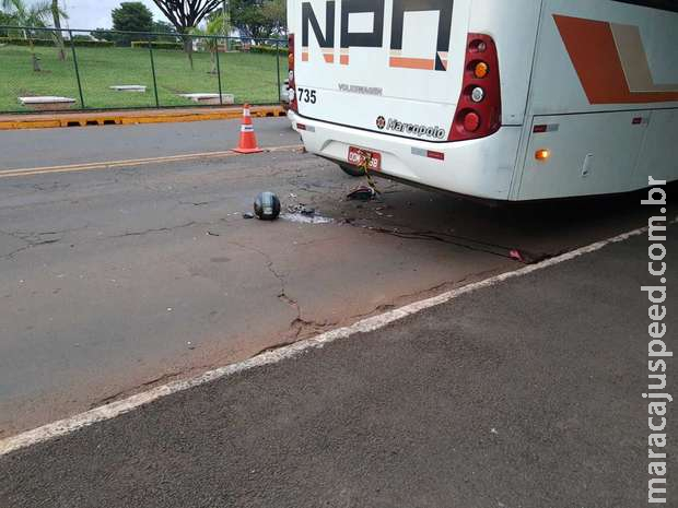 Motociclista que bateu em ônibus na Presidente Vargas morre na Santa Casa