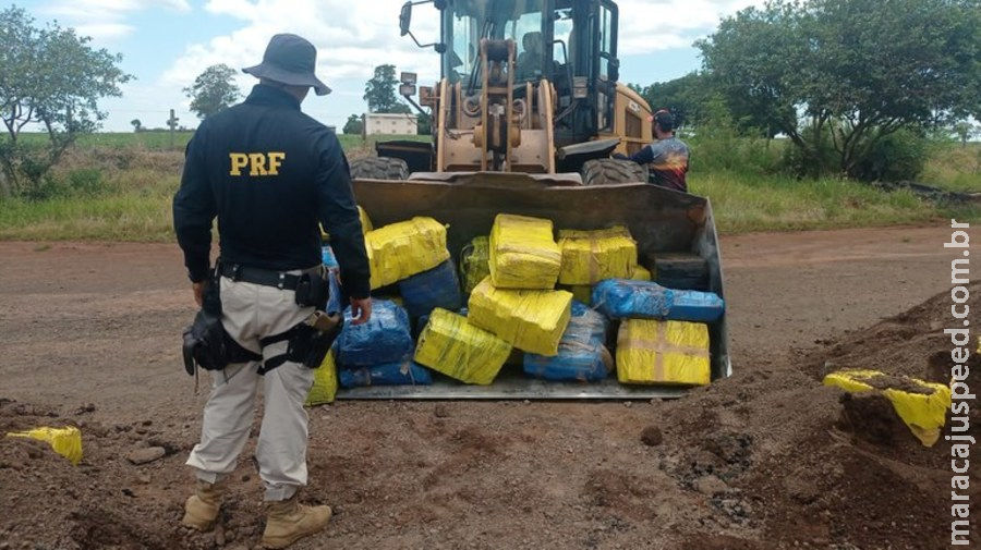 PRF apreende 3,2 toneladas de maconha em Ponta Porã 