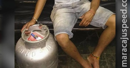Seis dias após ser preso por furto, jovem de 19 anos novamente cai furtando botijão de gás Seis dias após ser preso por furto, jovem de 19 anos novamente cai furtando botijão de gás