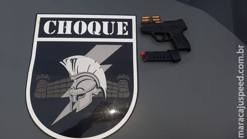 Vizinho é preso com pistola furtada de policial militar em Campo Grande Vizinho é preso com pistola furtada de policial militar em Campo Grande
