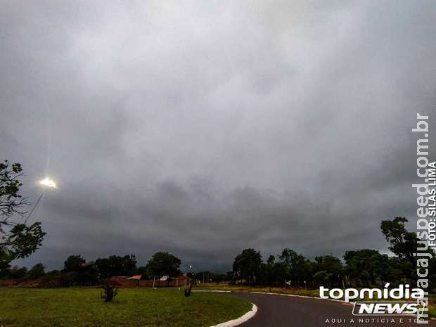 Chuvarada pode retornar com força e ventos de até 100 km/h em MS