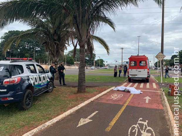 Ciclista cai e morre na Avenida Gury Marques Ciclista cai e morre na Avenida Gury Marques