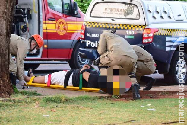 Homem é esfaqueado e grita por socorro em batalhão da PM em Campo Grande Homem é esfaqueado e grita por socorro em batalhão da PM em Campo Grande