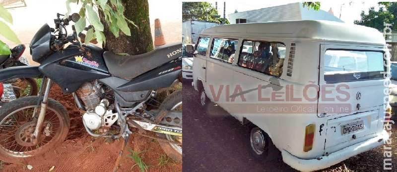 Leilão do Detran com moto NXR por R$ 1 mil e Kombi termina na semana que vem Leilão do Detran com moto NXR por R$ 1 mil e Kombi termina na semana que vem