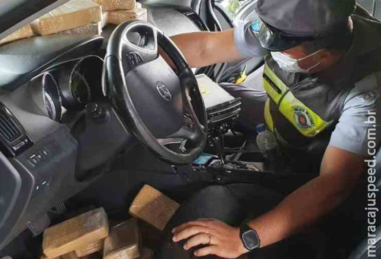 Motorista é preso ao sair de Campo Grande com 80 quilos de cocaína