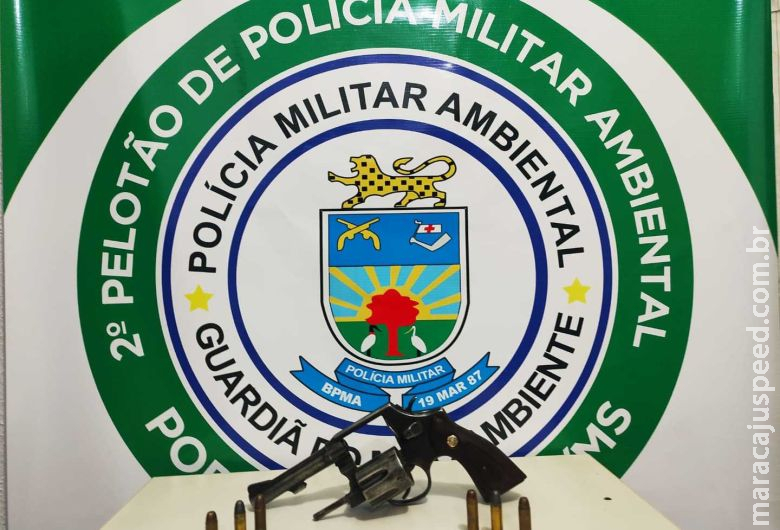 Polícia flagra caçador e apreende revólver com seis munições 