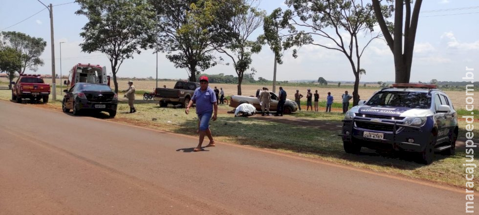 Colisão entre caminhonete e carro deixa vítima fatal em Rio Brilhante Colisão entre caminhonete e carro deixa vítima fatal em Rio Brilhante