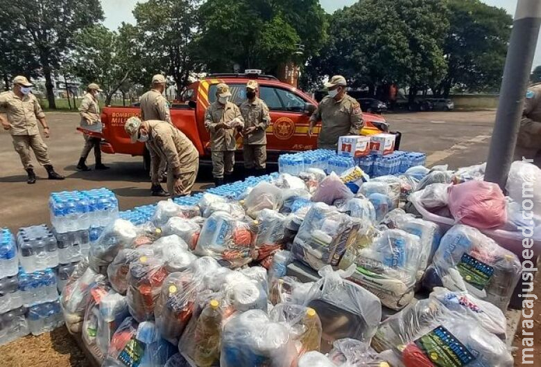 Corpo de Bombeiros organiza ação humanitária para vítimas de tragédia em Petrópolis