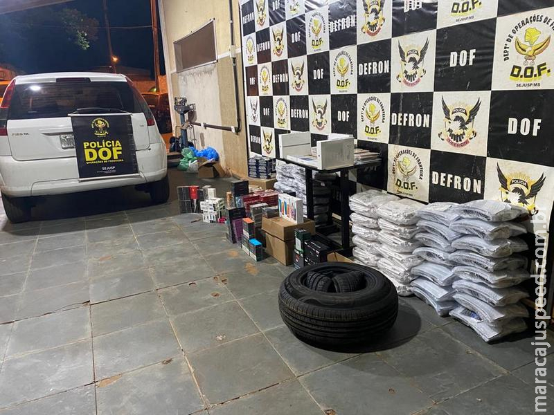 DOF apreende R$ 400 mil em material de contrabando e descaminho em Maracaju DOF apreende R$ 400 mil em material de contrabando e descaminho em Maracaju