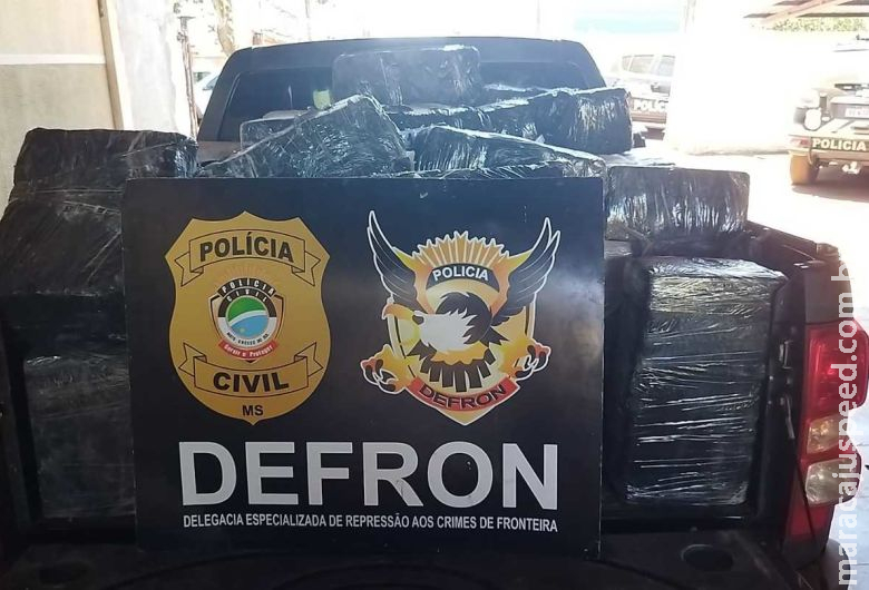 Estimativa é que carga de maconha apreendida se aproxime de uma tonelada Estimativa é que carga de maconha apreendida se aproxime de uma tonelada