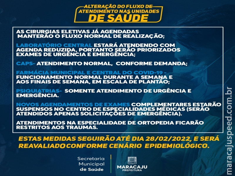 Maracaju: Com aumento de casos na pandemia, Unidades de Saúde recebem novas Orientações e Procedimentos