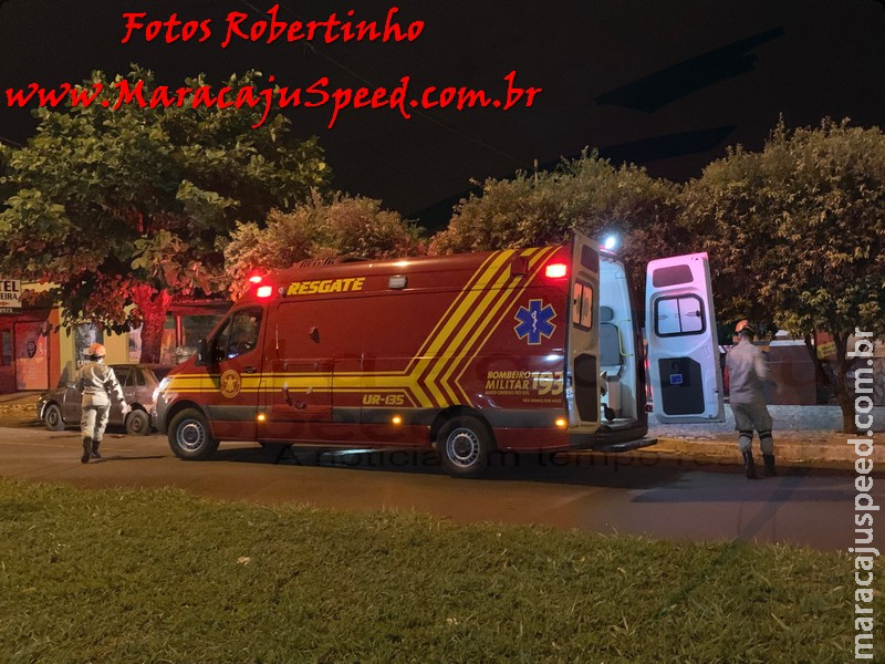 Maracaju: Corpo de Bombeiros atendem ocorrência de colisão entre moto e veículo. Condutor ficou preso embaixo de veículo Maracaju: Corpo de Bombeiros atendem ocorrência de colisão entre moto e veículo. Condutor ficou preso embaixo de veículo