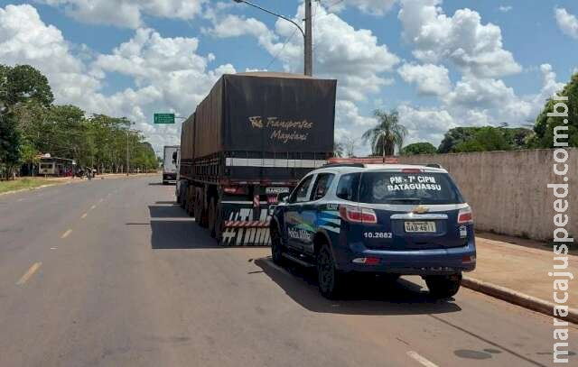 PM apreende caminhão e descobre que motorista "sumiu" para comprar crack