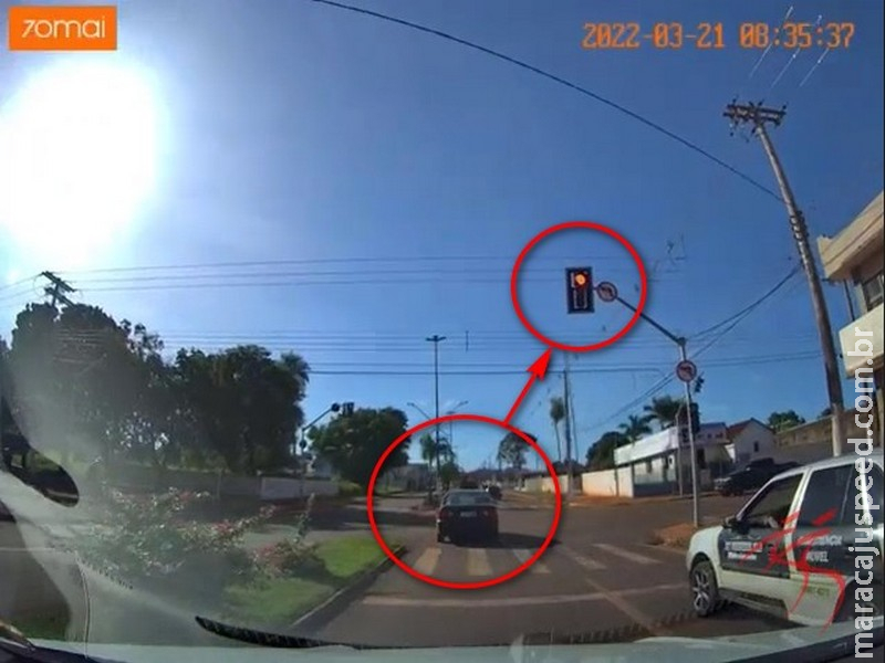 Maracaju: Motorista imprudente, irresponsável ou sem noção?