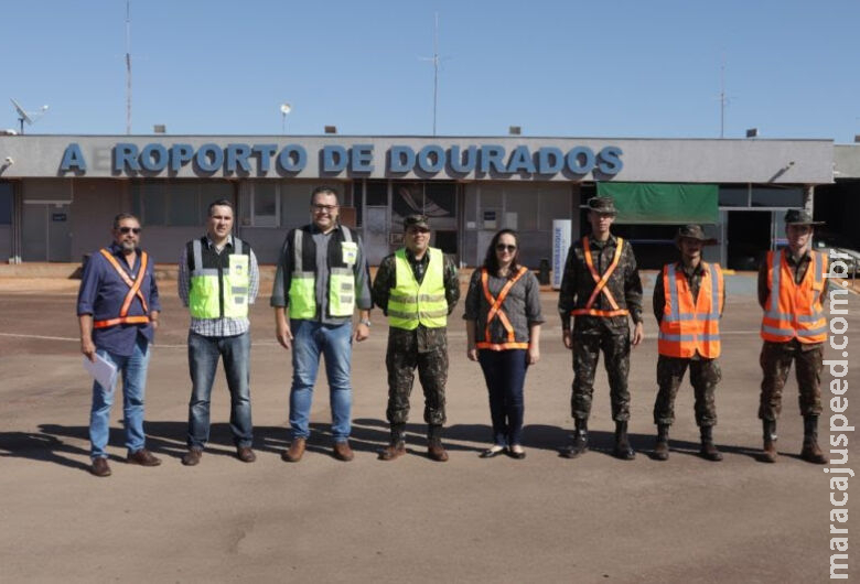 Alan Guedes faz visita técnica às obras do Aeroporto de Dourados Alan Guedes faz visita técnica às obras do Aeroporto de Dourados