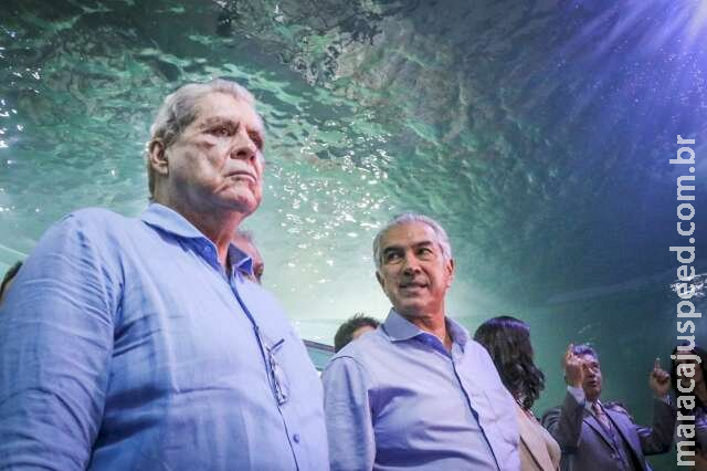 Ao lado de Puccinelli, Reinaldo inaugura Bioparque Pantanal após 11 anos Ao lado de Puccinelli, Reinaldo inaugura Bioparque Pantanal após 11 anos