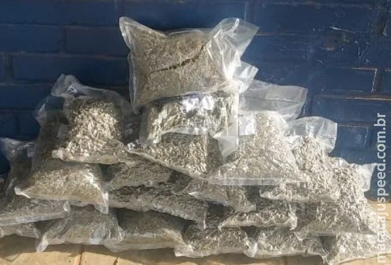 Carga de maconha avaliada em R$ 20 mil é apreendida na MS-164 Carga de maconha avaliada em R$ 20 mil é apreendida na MS-164