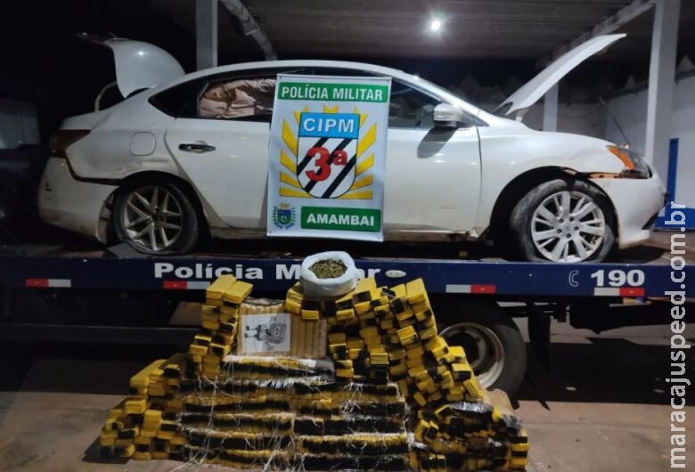 Casal é detido carregando mais de 300 kg de maconha na MS-289 Casal é detido carregando mais de 300 kg de maconha na MS-289