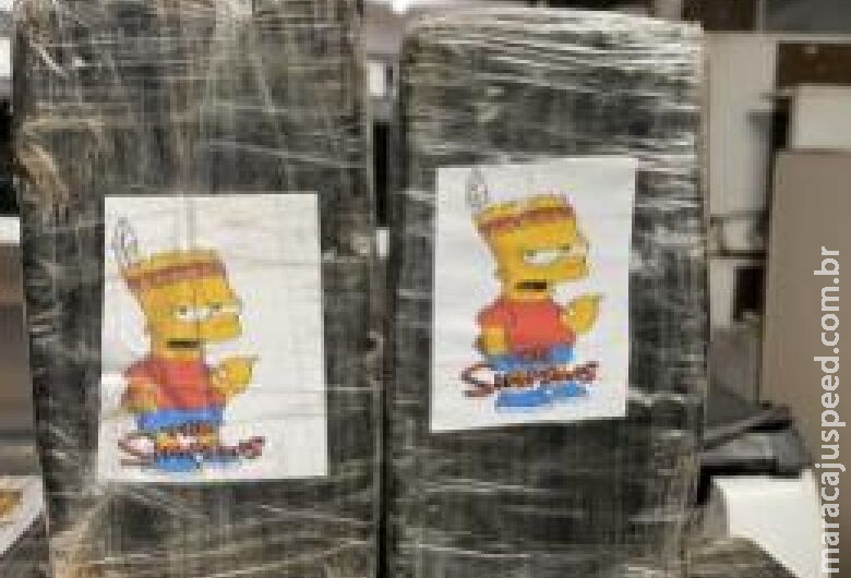 Cocaína com selo "Bart Simpson" é apreendida e dois são presos em Terenos 