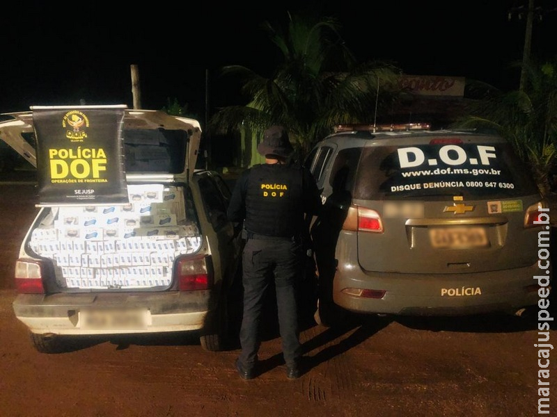 DOF apreende veículo carregado com cigarros do Paraguai. Cigarros seriam comercializados aqui em Maracaju DOF apreende veículo carregado com cigarros do Paraguai. Cigarros seriam comercializados aqui em Maracaju