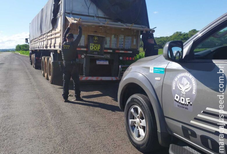 Em 48 horas, polícia apreende R$ 5 milhões em cigarros contrabandeados Em 48 horas, polícia apreende R$ 5 milhões em cigarros contrabandeados