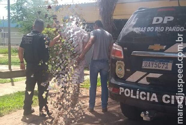 Feminicida estava entocado na casa de conhecidos em Ribas do Rio pardo Feminicida estava entocado na casa de conhecidos em Ribas do Rio pardo