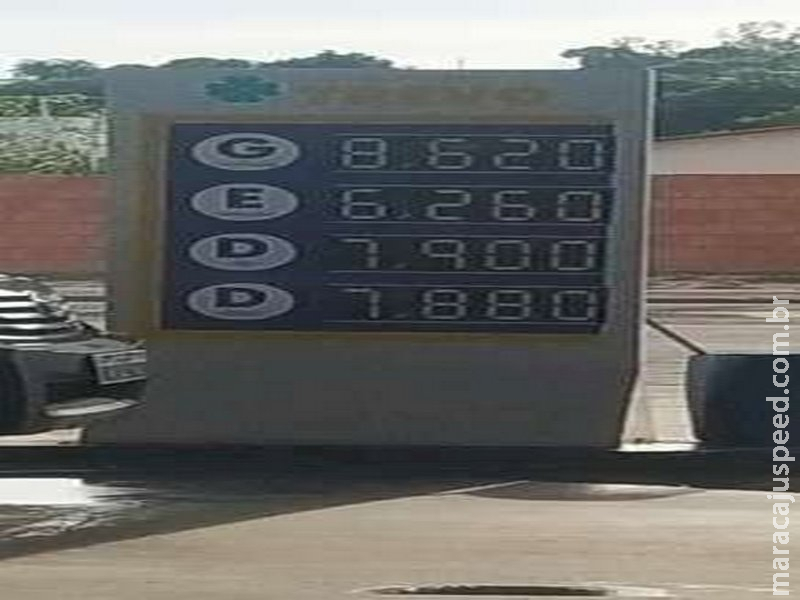 Gasolina chega a R$ 8,62 em cidade no interior de MS 