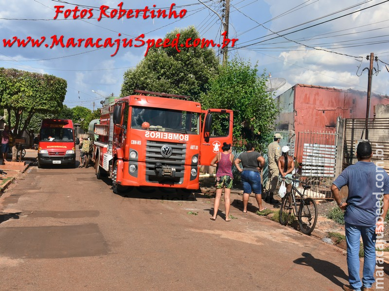 Maracaju: Bombeiros atendem ocorrência de incêndio em residência, no conjunto Inacinha Rocha Maracaju: Bombeiros atendem ocorrência de incêndio em residência, no conjunto Inacinha Rocha