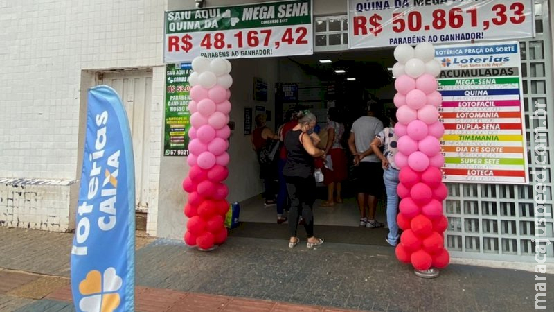 Mega-Sena: quatro apostadores de MS acertam 5 dezenas e ganham bolada de R$ 51 mil; confira 