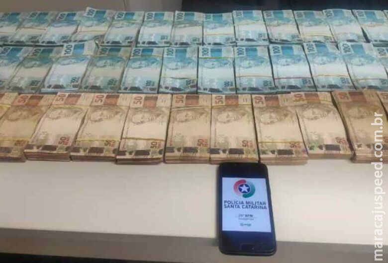 Morador em MS é preso no litoral de SC com R$ 400 mil em espécie Morador em MS é preso no litoral de SC com R$ 400 mil em espécie