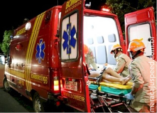 Mulher fica ferida ao ser atropelada pelo próprio carro em Angélica Mulher fica ferida ao ser atropelada pelo próprio carro em Angélica