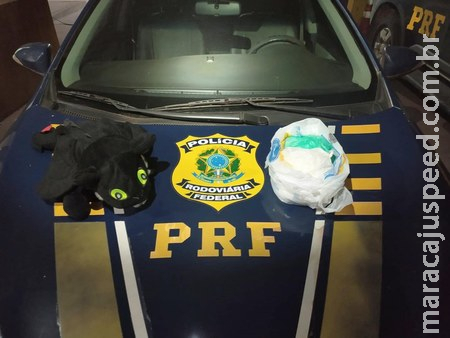 PRF apreende 2 Kg de cloridrato de cocaína em Miranda PRF apreende 2 Kg de cloridrato de cocaína em Miranda