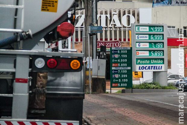 Proposta de Bolsonaro vai demorar para diminuir preço da gasolina em MS, diz sindicato Proposta de Bolsonaro vai demorar para diminuir preço da gasolina em MS, diz sindicato