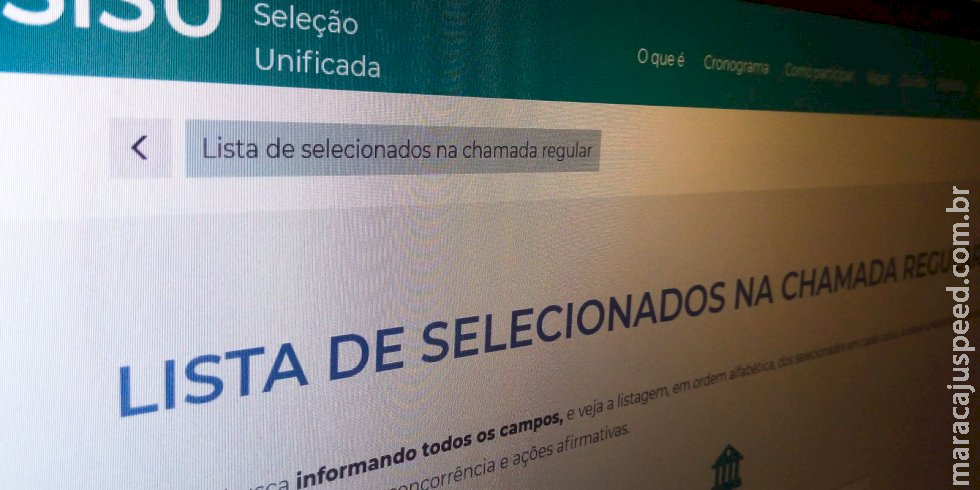 Selecionados na 1ª chamada do Sisu têm até hoje para fazer matrícula Selecionados na 1ª chamada do Sisu têm até hoje para fazer matrícula