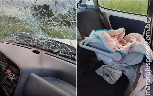 Bebê morre ao ser arremessado de carro em acidente na GO-040, em Goiás Bebê morre ao ser arremessado de carro em acidente na GO-040, em Goiás