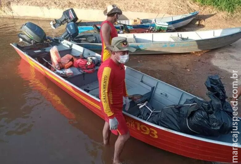 Bombeiros localizam corpo de pescador que caiu no Rio Taquari