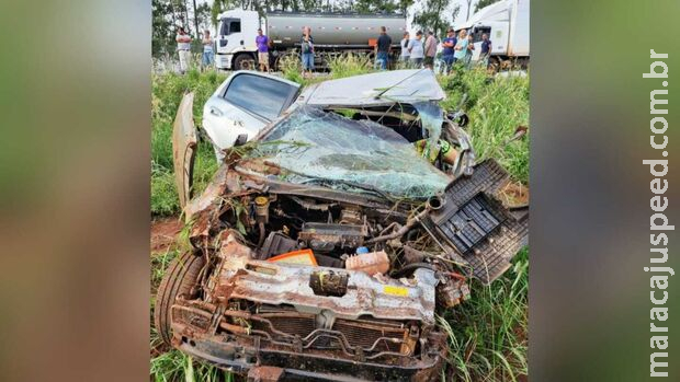 Identificada mulher que morreu em batida com caminhão na BR-267, em Bataguassu