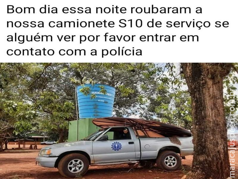 Maracaju: Caminhonete S10 é furtada após bandidos entrarem pelo o telhado de empresa