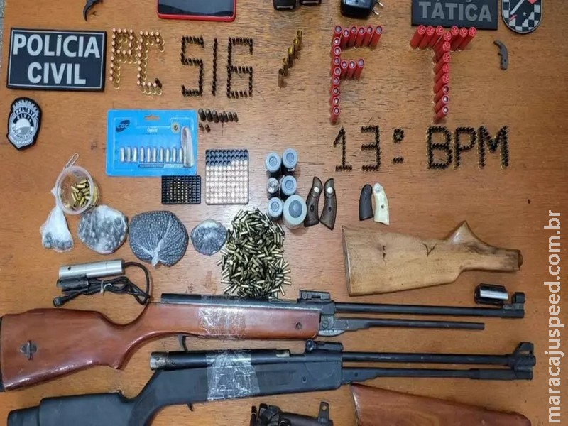 Operação prende homem que fabricava e comercializava armas em MS Operação prende homem que fabricava e comercializava armas em MS