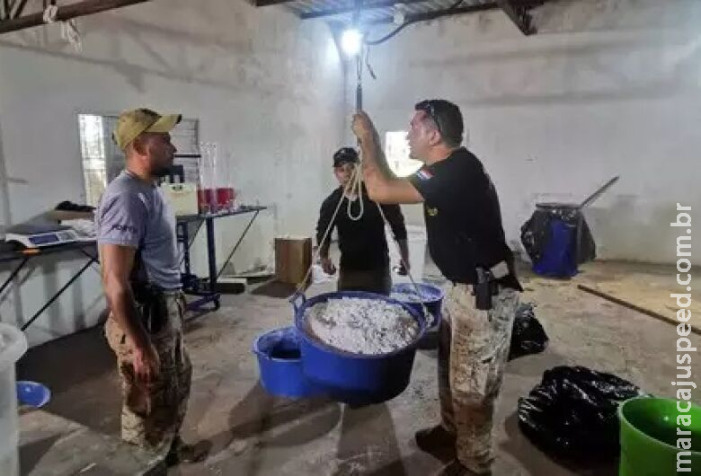 Paraguai fecha laboratório que refinava cocaína a facções criminosas Paraguai fecha laboratório que refinava cocaína a facções criminosas