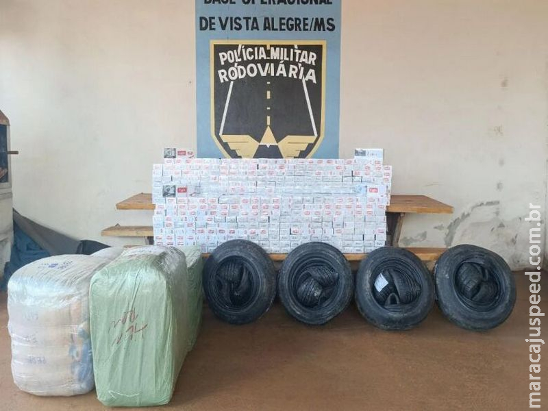 Polícia apreende veículos com carga de contrabando e descaminho 