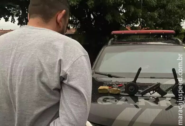 Suspeito de integrar grupos de extermínio é preso com arma e droga Suspeito de integrar grupos de extermínio é preso com arma e droga