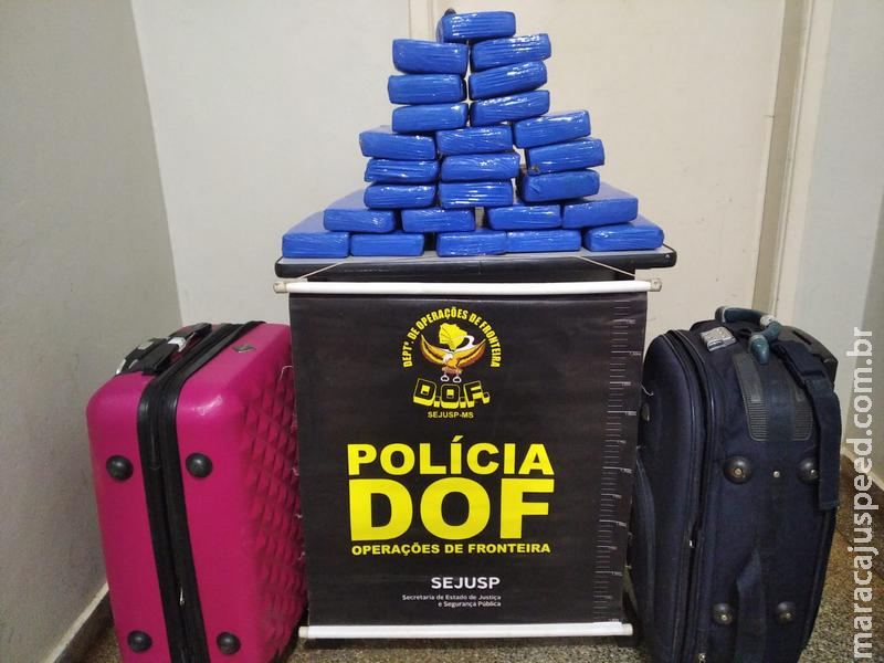 DOF prende mulher de 19 anos levando droga de Tacuru para Santa Catarina DOF prende mulher de 19 anos levando droga de Tacuru para Santa Catarina