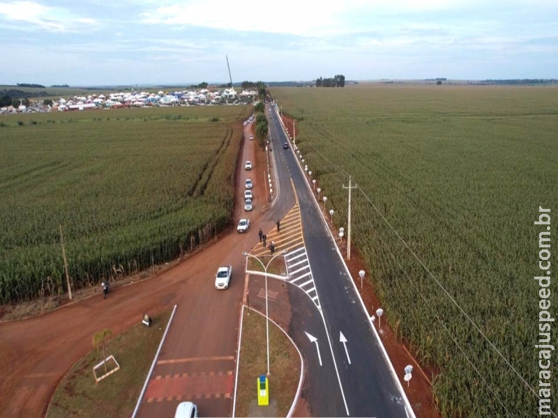 Governo do Estado entrega Asfalto da estrada que dá acesso a Fundação MS, valorizando assim, pesquisa e tecnologia no ramo do Agronegócio