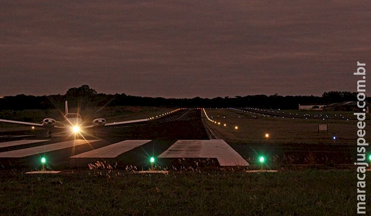 Iluminação noturna no aeródromo Santa Maria é divisor de águas para a aviação de Mato Grosso do Sul