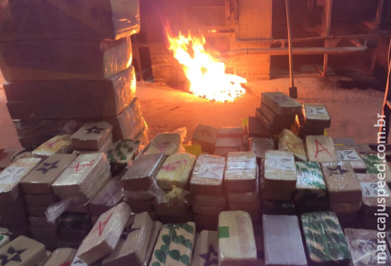 Mais de meia tonelada de cocaína avaliada em R$ 40 milhões é incinerada